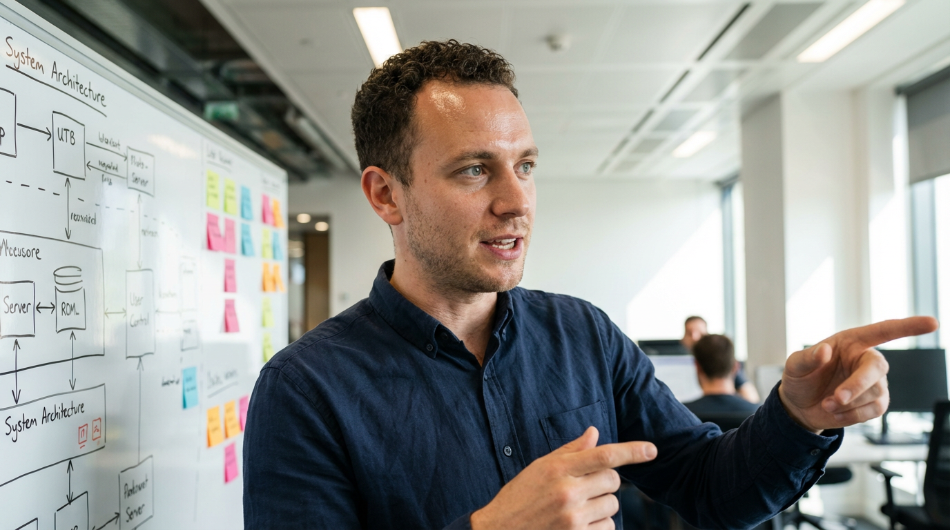 Planning on a whiteboard